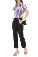 Carica l'immagine nel visualizzatore di Gallery, Camicia crop in cotone stampato
