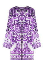 Load image into Gallery viewer, Printed silk mini dress
