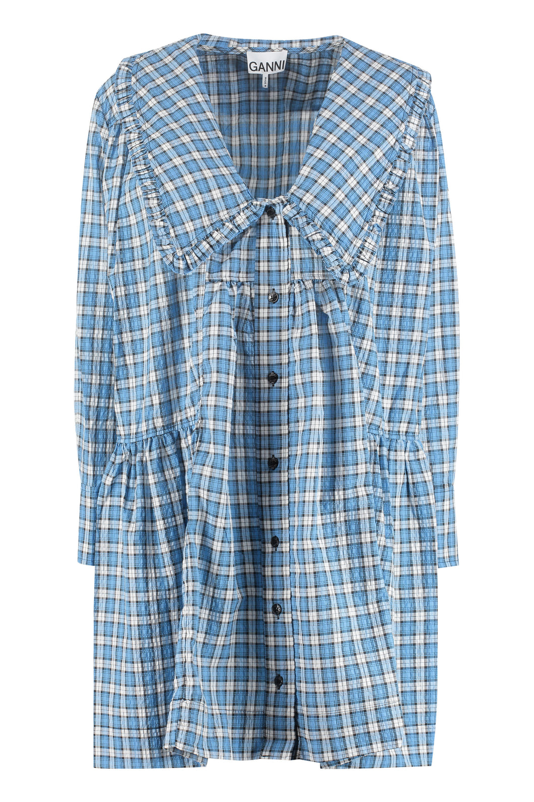 Checked cotton shirtdress