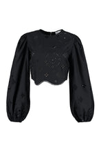 Carica l'immagine nel visualizzatore di Gallery, Blusa in cotone ricamata
