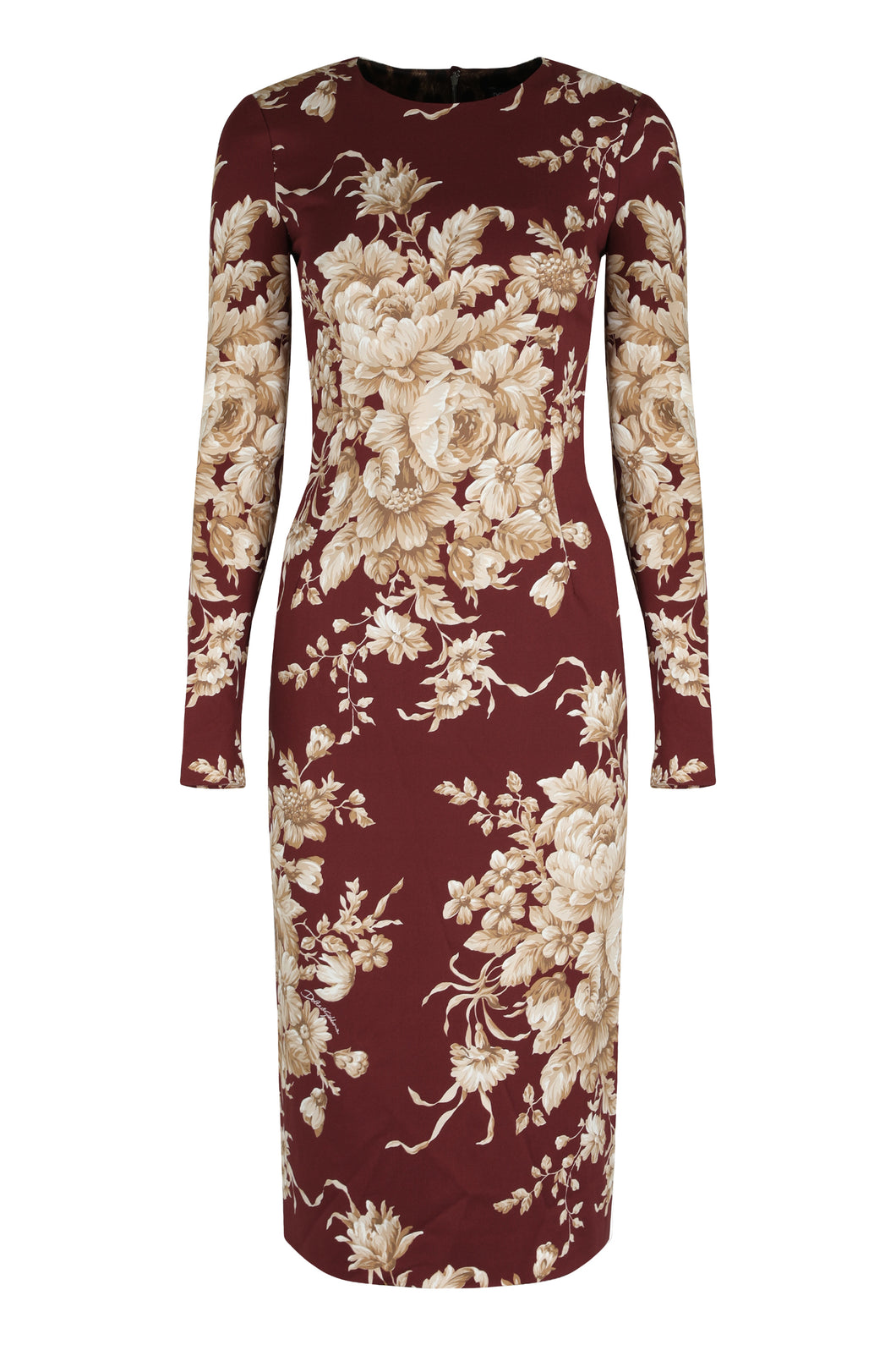 Abito a tubino in charmeuse di seta