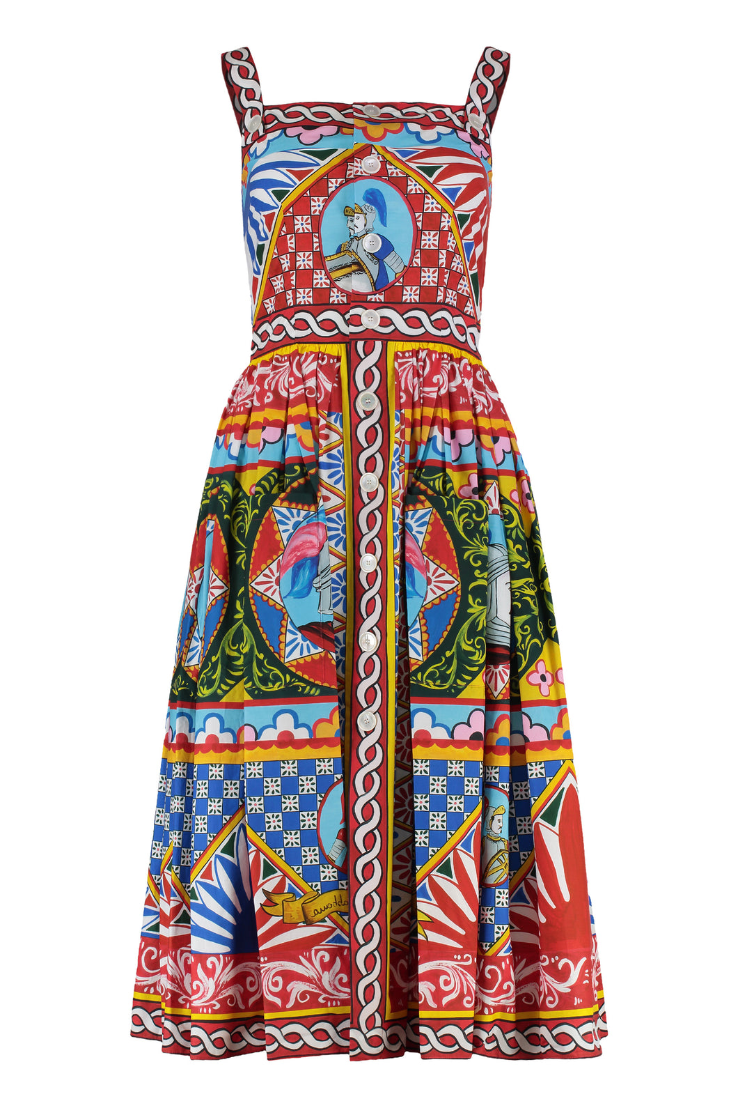 Abito in cotone stampato