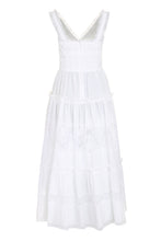 Carica l&#39;immagine nel visualizzatore di Gallery, Abito in cotone con inserti in pizzo
