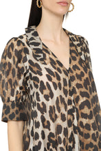 Carica l&#39;immagine nel visualizzatore di Gallery, Abito chemisier stampa animalier
