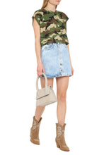 Carica l'immagine nel visualizzatore di Gallery, Crop-top in cotone con logo
