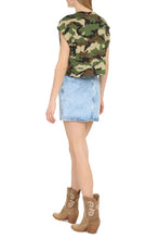 Carica l'immagine nel visualizzatore di Gallery, Crop-top in cotone con logo
