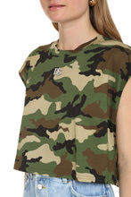 Carica l'immagine nel visualizzatore di Gallery, Crop-top in cotone con logo
