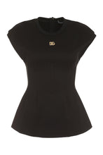 Carica l'immagine nel visualizzatore di Gallery, Top peplum in jersey
