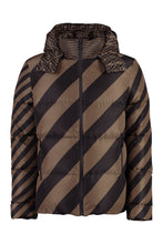 Load image into Gallery viewer, Reversible hooded down jacket

