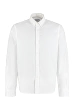Carica l'immagine nel visualizzatore di Gallery, Camicia in cotone stretch con collo button-down
