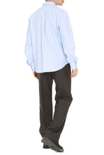 Carica l'immagine nel visualizzatore di Gallery, Camicia in cotone stretch con collo button-down
