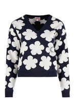 Carica l'immagine nel visualizzatore di Gallery, Maglione jacquard in lana e cotone
