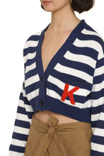 Carica l'immagine nel visualizzatore di Gallery, Cardigan in cotone con logo
