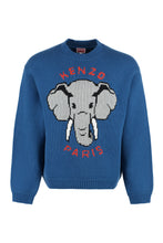 Carica l'immagine nel visualizzatore di Gallery, Pullover girocollo in lana e cotone
