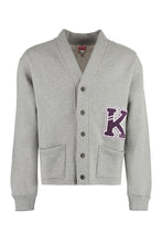 Carica l'immagine nel visualizzatore di Gallery, Cardigan in cotone con logo
