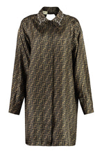 Carica l&#39;immagine nel visualizzatore di Gallery, Abito chemisier in seta stampata

