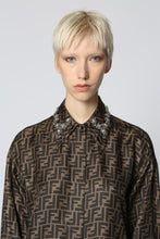 Carica l&#39;immagine nel visualizzatore di Gallery, Abito chemisier in seta stampata
