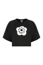 Carica l'immagine nel visualizzatore di Gallery, Crop top in cotone con logo

