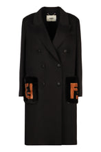 Load image into Gallery viewer, Double-breasted wool coat
