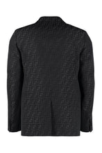 Carica l'immagine nel visualizzatore di Gallery, Blazer monopetto con motivo jacquard
