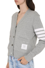 Carica l'immagine nel visualizzatore di Gallery, Cardigan in cotone con logo
