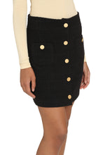 Load image into Gallery viewer, Flower tweed mini-skirt
