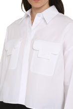 Carica l'immagine nel visualizzatore di Gallery, Camicia crop in popeline
