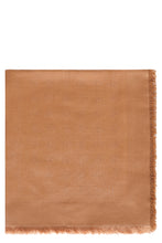 Load image into Gallery viewer, Scarf in silk and wool with jacquard FF motif

