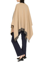 Carica l'immagine nel visualizzatore di Gallery, Poncho reversibile in lana e cachemire
