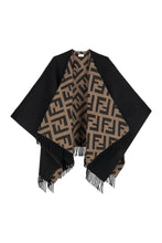 Carica l'immagine nel visualizzatore di Gallery, Poncho FF in cashmere e lana

