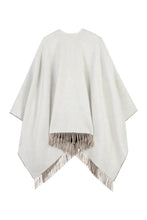 Carica l'immagine nel visualizzatore di Gallery, Poncho reversibile in lana e cachemire
