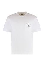 Carica l'immagine nel visualizzatore di Gallery, T-shirt bianca in cotone con logo
