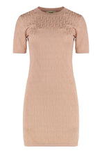 Carica l&#39;immagine nel visualizzatore di Gallery, Abito in maglia motivo jacquard
