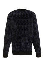 Carica l'immagine nel visualizzatore di Gallery, Maglione in velluto con logo all-over
