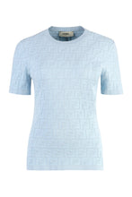 Load image into Gallery viewer, All-over logo knitted t-shirt
