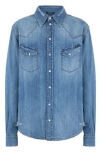 Carica l'immagine nel visualizzatore di Gallery, Camicia in denim di cotone
