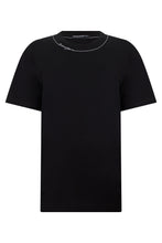 Carica l'immagine nel visualizzatore di Gallery, T-shirt nera a maniche corte
