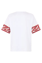 Carica l'immagine nel visualizzatore di Gallery, T-shirt in cotone misto seta con taschino
