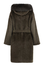 Carica l'immagine nel visualizzatore di Gallery, Cappotto Gessy in misto alpaca con cappuccio
