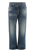 Load image into Gallery viewer, Five pocket jeans in washed denim
