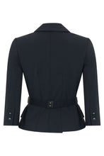 Load image into Gallery viewer, Stretch Fabric Jacket with Belt
