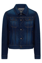 Carica l'immagine nel visualizzatore di Gallery, Giacca in denim con impunture a contrasto
