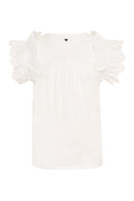 Carica l'immagine nel visualizzatore di Gallery, Blusa Giulio in popeline di cotone con orlo ricamato
