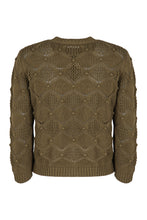 Carica l'immagine nel visualizzatore di Gallery, Cardigan Gufo in maglia di cotone
