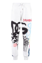 Carica l'immagine nel visualizzatore di Gallery, Track-pants in cotone con stampa Graffiti Spray
