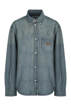 Carica l'immagine nel visualizzatore di Gallery, Camicia in denim con Maniche Lunghe
