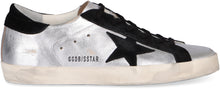 Load image into Gallery viewer, Superstar metallic leather low-top sneakers
