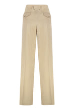 Load image into Gallery viewer, High-waist wide-leg trousers
