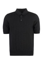 Carica l'immagine nel visualizzatore di Gallery, Polo in maglia con motivo jacquard
