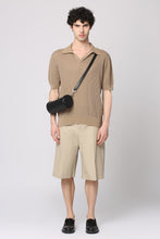 Load image into Gallery viewer, Ribbed knit polo shirt
